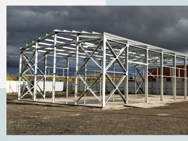 Двускатные ангары в Йошкар-Ола от 614 руб. за квадрат