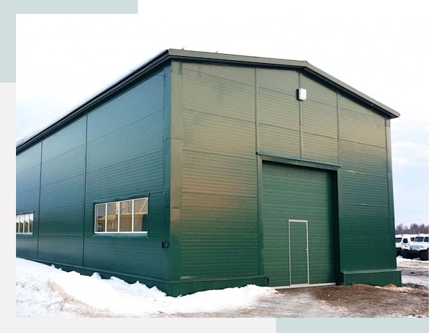 Двускатные ангары в Йошкаре-Ола