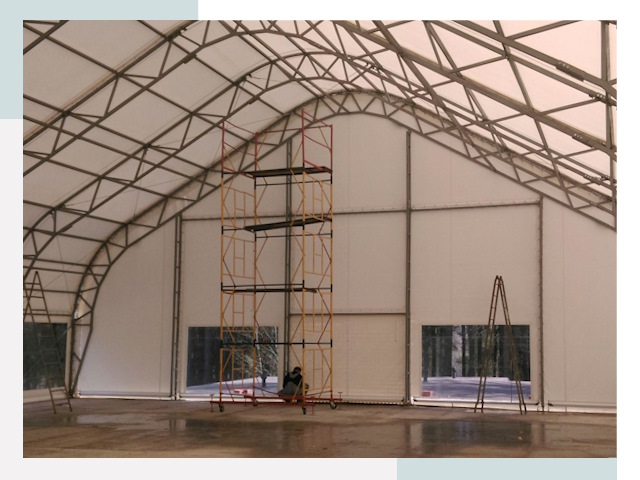 Шатровые ангары в Йошкаре-Ола