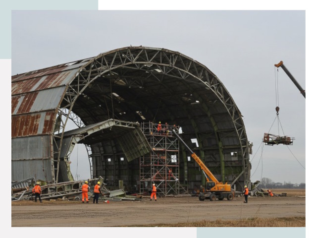 Демонтаж ангаров в Йошкаре-Ола